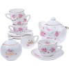 Jewelkeeper 13-Piece Porcelain Tea Party Set with Polka Dot Design - image 4 of 4