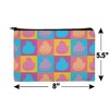 Peeps In Squares In Four Colors Makeup Cosmetic Bag Organizer Pouch - 4 of 4