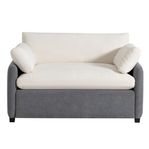 NicBex 50 Inch Chenille Single Sofa Chair with 2 Pillows for Living Room,Apartment,Office,Gray - 1 of 4