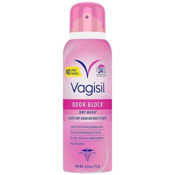 Vagisil Odor Block Feminine Dry Wash Deodorant Spray for Women - 2.6oz