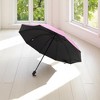 Unique Bargains Outdoor Umbrella 10-rib Little Beauty Manual Sun Protection Impact Cloth Vinyl 42.52"x29.13" 1 Pcs - 2 of 4