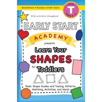 Early Start Academy, Learn Your Shapes for Toddlers - (Early Start Academy for Toddlers) Large Print by  Lauren Dick (Paperback)