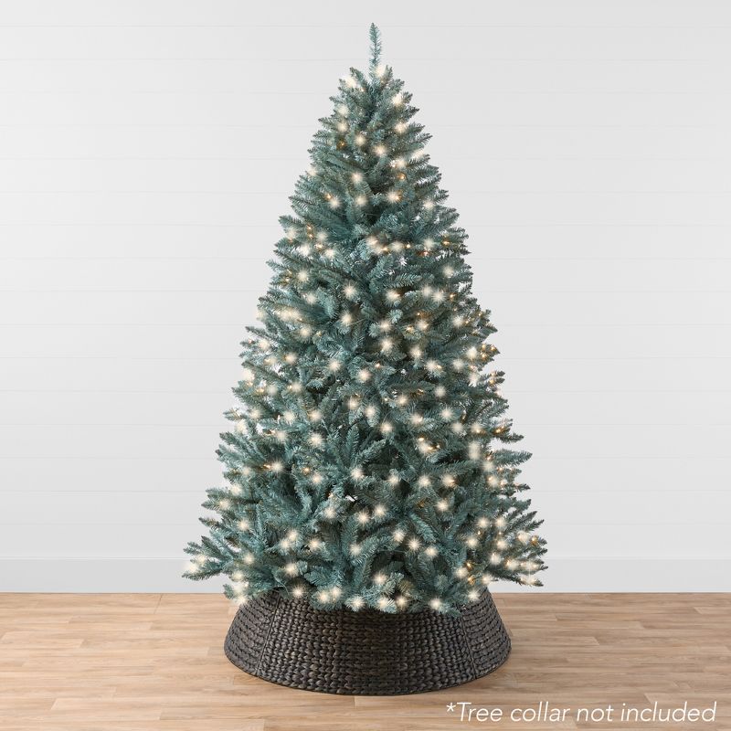Best Choice Products Pre-Lit Blue Spruce Christmas Tree w/ Foldable Base, Incandescent Lights, 3 of 9