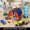 Insoon 1405PCS Western Farm Barn Building Set with Interactive Windmill, Tractor & Animal Playset for Ages 8+ - 3 of 4