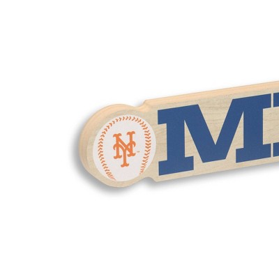 MLB New York Mets Chunky Wood Wall Sign