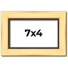 PosterPalooza | Photo Size Simple Gold Picture Frame - UV Acrylic, Foam Board Backing, Hanging Hardware - 2 of 4