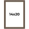 PosterPalooza | Sculpted Silver Picture Frame - UV Acrylic, Foam Board Backing, Hanging Hardware - 2 of 4