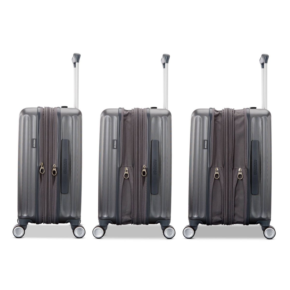 American Tourister Multiply Double Expansion Hardside Carry On Spinner Wheels Suitcase - thumbnail 6