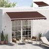 Outsunny 13' x 8' Retractable Awning Fabric Replacement Outdoor Sunshade Canopy Awning Cover, UV Protection - 2 of 4
