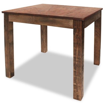 vidaXL Dining Table Mixed Recycled Wood 32.3"x31.5"x29.9"