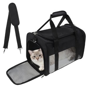 Unique Bargains Breathable Mesh Design Pet Carrier 1 Pc - 1 of 4