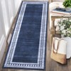Modern Bordered Rug Non Slip Low Pile Area Rugs for Living Room, Machine Washable Area Rugs Soft Throw Rugs - 2 of 4