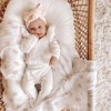 MyKids-Usa Baby Girl Solid Color Pure Cotton Long Sleeve Tops With Pants Sets - 4 of 4