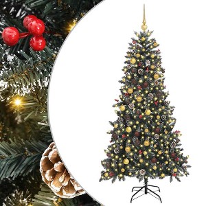 vidaXL Artificial Christmas Tree with Stand Green 114 x 114 x 210 cm - 1 of 4
