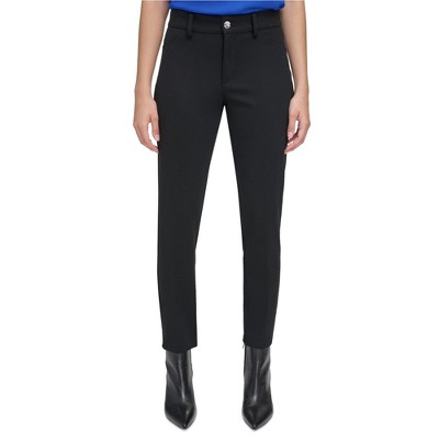 Calvin Klein Womens Solid Casual Trouser Pants