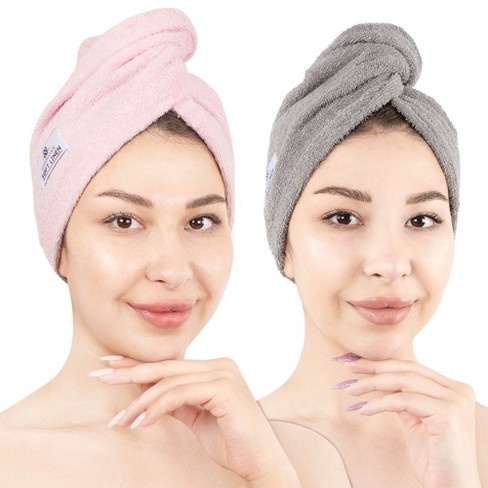 Cotton hair best sale towel wraps