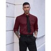 COOFANDY Mens Dress Shirt Long Sleeve Casual Button Down Paisley Shirts Party Wedding Dress Shirt - 3 of 4