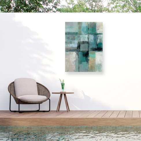 Trademark Fine Art Silvia Vassileva Island Hues Crop I Outdoor Canvas ...