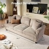XIZZI 3 Seater Sofa Couch with Deep Seats, Modern Upholstered Sofa with Armrests, Comfy Couches for Living Room, Bedroom and Office - 2 of 4