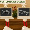 Park Designs Chalkboard Stocking Hanger White - Set of 2 - 4 of 4