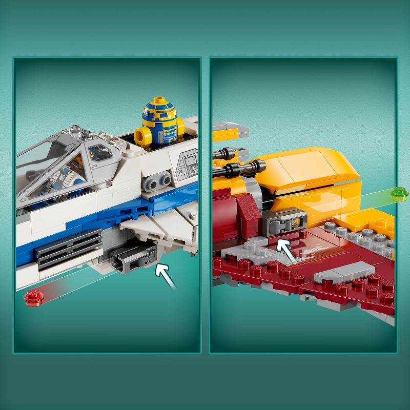 LEGO Star Wars: Ahsoka New Republic E-Wing vs. Shin Hati&#39;s Starfighter Building Toy Set 75364, 5 of 8