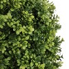 SEVOBAL Artificial Plants 22" Boxwood Ball Topiary Shrubs Set of 2 UV Resistant Faux Greenery for Outdoor Decor, Green, 11.8"*11.8"*21.6" - 2 of 4
