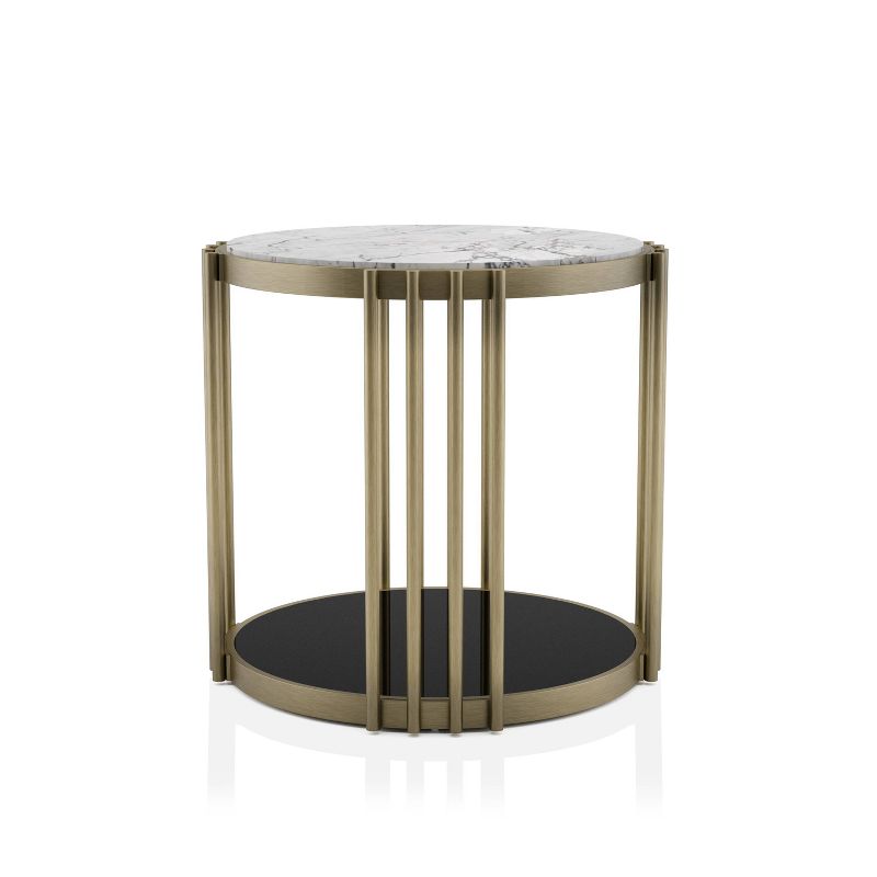 Solstice Glam Accent End Table Antique Brass - HOMES: Inside + Out, 4 of 8