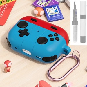 HTUTWOO Airpods Pro 3rd Soft Silicone Protective Case Game Player Design  with Keychain for Kid Men and Women - 1 of 4