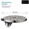 Rain Shower Head with 4 Spray Settings and Adjustable Ball Joint, 8 Inch - 2 of 4