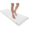 24"x58" SoftLux Sheer Striped with GripTex Skid Resistant Base Bath Runner - Microdry - 2 of 4