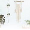 Unique Bargains Macrame Plant Hanger Woven Cotton Indoor Outdoor Decorative - 2 of 4