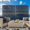 PAGED Patio Privacy Screen, Fence Privacy Screen for Deck Balcony Patio, Outdoor Privacy Screen Freestanding for Outside Lawn Garden - 2 of 4