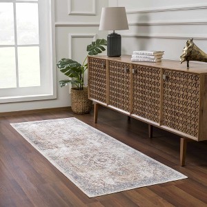 Hauteloom Heritage Style Flat Pile Washable Rug - 1 of 4