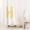 Deny Designs April Lane Art Block Monogram Shower Curtain - 2 of 3