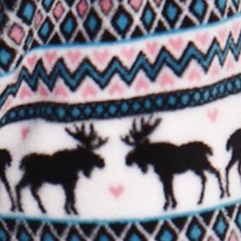 white - moose fairisle