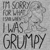 Men's Snow White and the Seven Dwarfs Grumpy I'm Sorry T-Shirt - 2 of 4