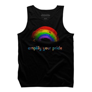 Adult Design By Humans Amplify Your Pride Rainbow By RhintoPow Tank Top - 1 of 2