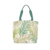 Mina Victory Handbag Palm Leaf 22" x 15" x 6" Beach Bag with Matching Clutch Green - 4 of 4