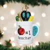 Old World Christmas Blown Glass Ornament for Christmas Tree, #1 Teacher Gift - 2 of 3
