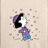 Women's - Peanuts - Lucy Snow Lightweight French Terry Wide Neck Long Sleeve Shirt - 2 of 4