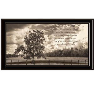 HomeRoots Our Family Black Framed Print Wall Art - 1 of 3