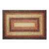 Modern Braided Print Area Rug Boho Rug Geometric Rug Washable Living Room Bedroom Rug - 2 of 4