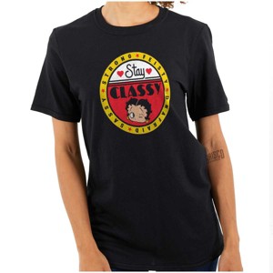 Betty Boop Stay Classy Feisty Sassy Womens Graphic T Shirt Tees Brisco Brands - 1 of 4