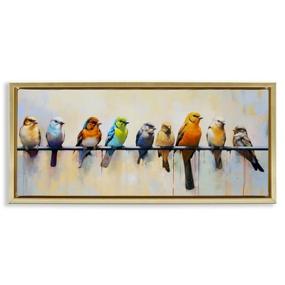 Stupell Industries Modern Birds Perched, 25" x 11"