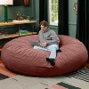 Jaxx 7 Foot Cocoon - 2-in-1 Convertible Bean Bag Bed & Large Bean Bag Chair for Adults, Lush Velvet - 4 of 4