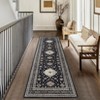 Vintage Runner Rug Farmhouse Distressed Runners Washable Ultra-Thin Rug Runner Non Slip Floor Carpet Runner Indoor Soft Area Rugs for Hallways Kitchen - 2 of 4