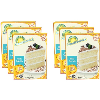 Kinnikinnick Cake Mix White - Case of 6 - 17.6 oz