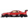 Nissan Skyline LB-ER34 Super Silhouette RHD #5 Red and Black Limited Edition 1/64 Diecast Model Car by Mini GT - 3 of 4