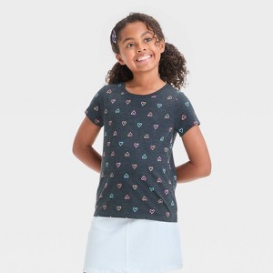 Girls' Short Sleeve T-Shirt - Cat & Jack™ - 1 of 3