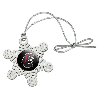 Central Washington University Secondary Logo Metal Snowflake Christmas Tree Holiday Ornament